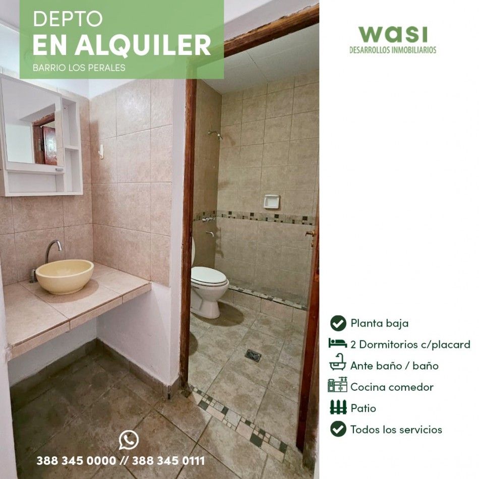 ALQUILER DEPTO PLANTA BAJA LOS PERALES