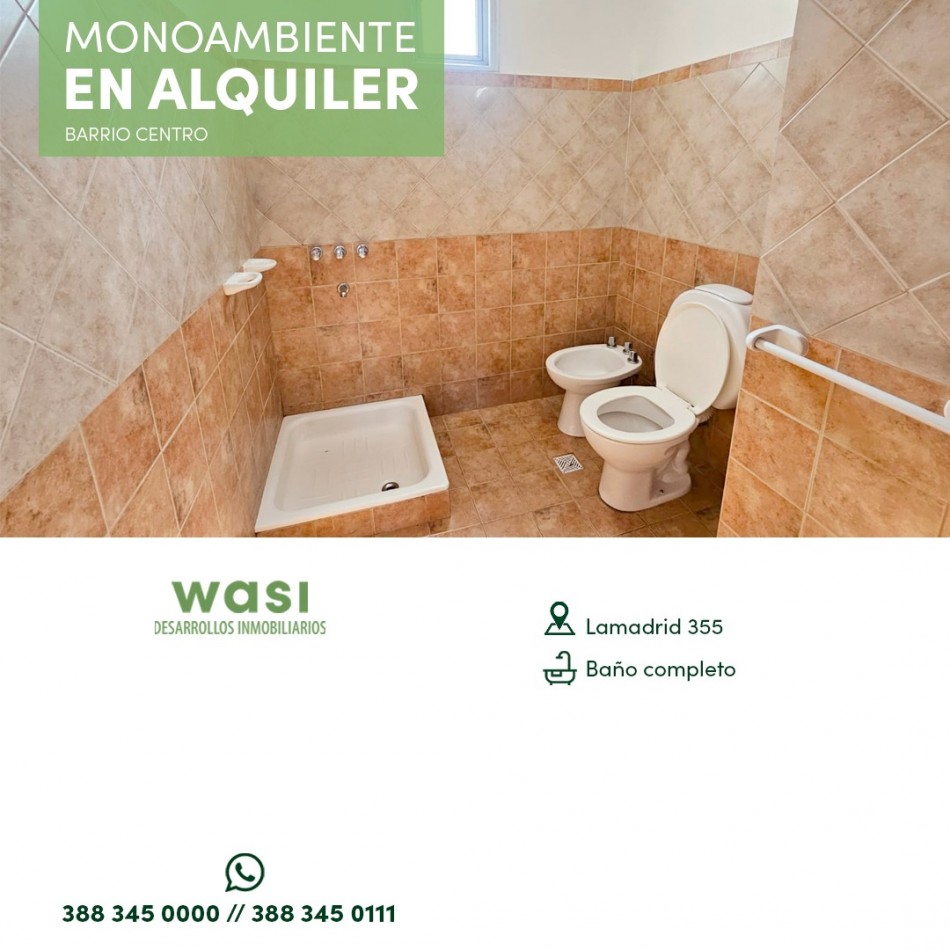 ALQUILER MONOAMBIENTE CENTRO
