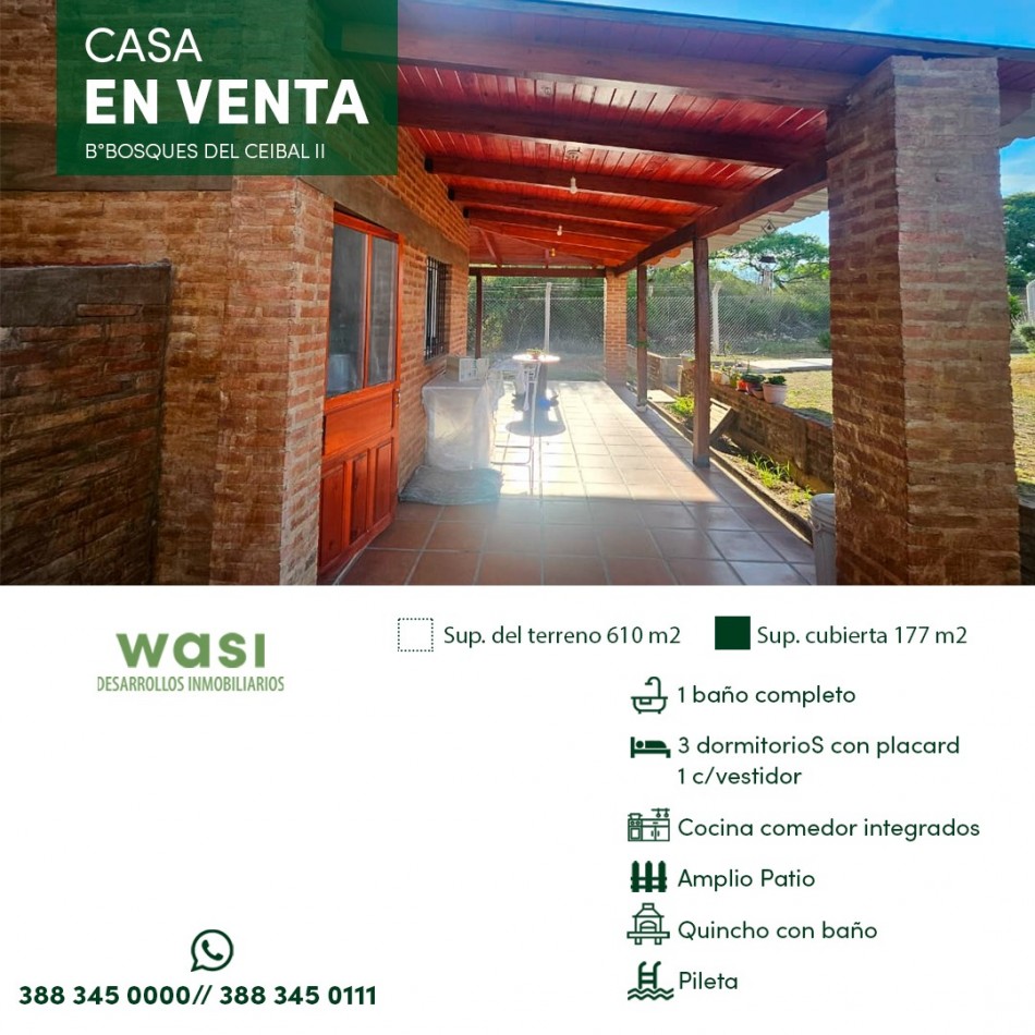 CASA CON PISCINA EL CEIBAL