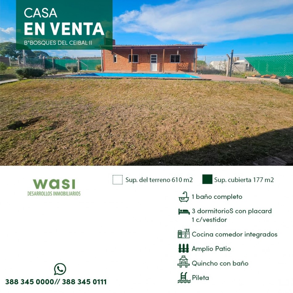 CASA CON PISCINA EL CEIBAL