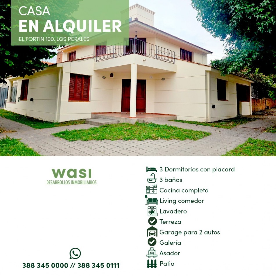 ALQUILER CASA LOS PERALES