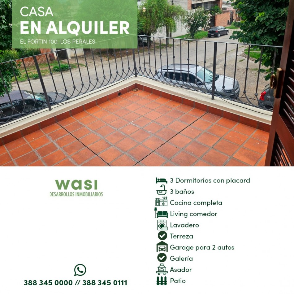 ALQUILER CASA LOS PERALES