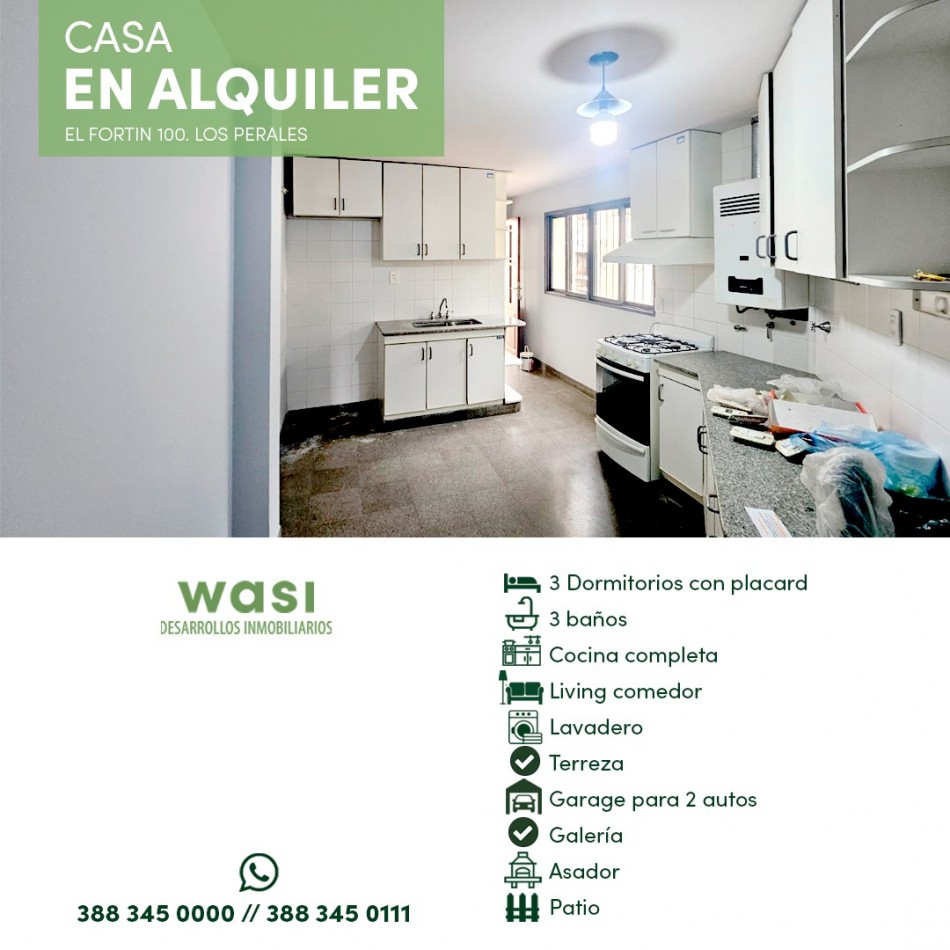 ALQUILER CASA LOS PERALES