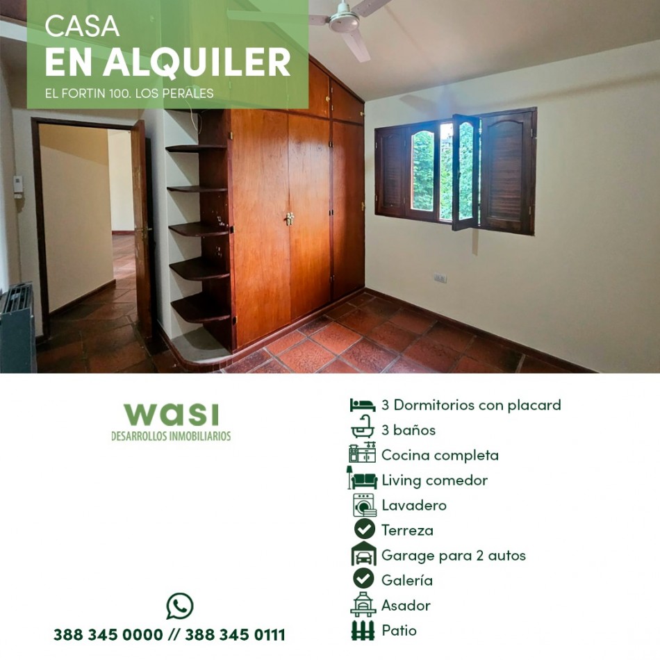 ALQUILER CASA LOS PERALES