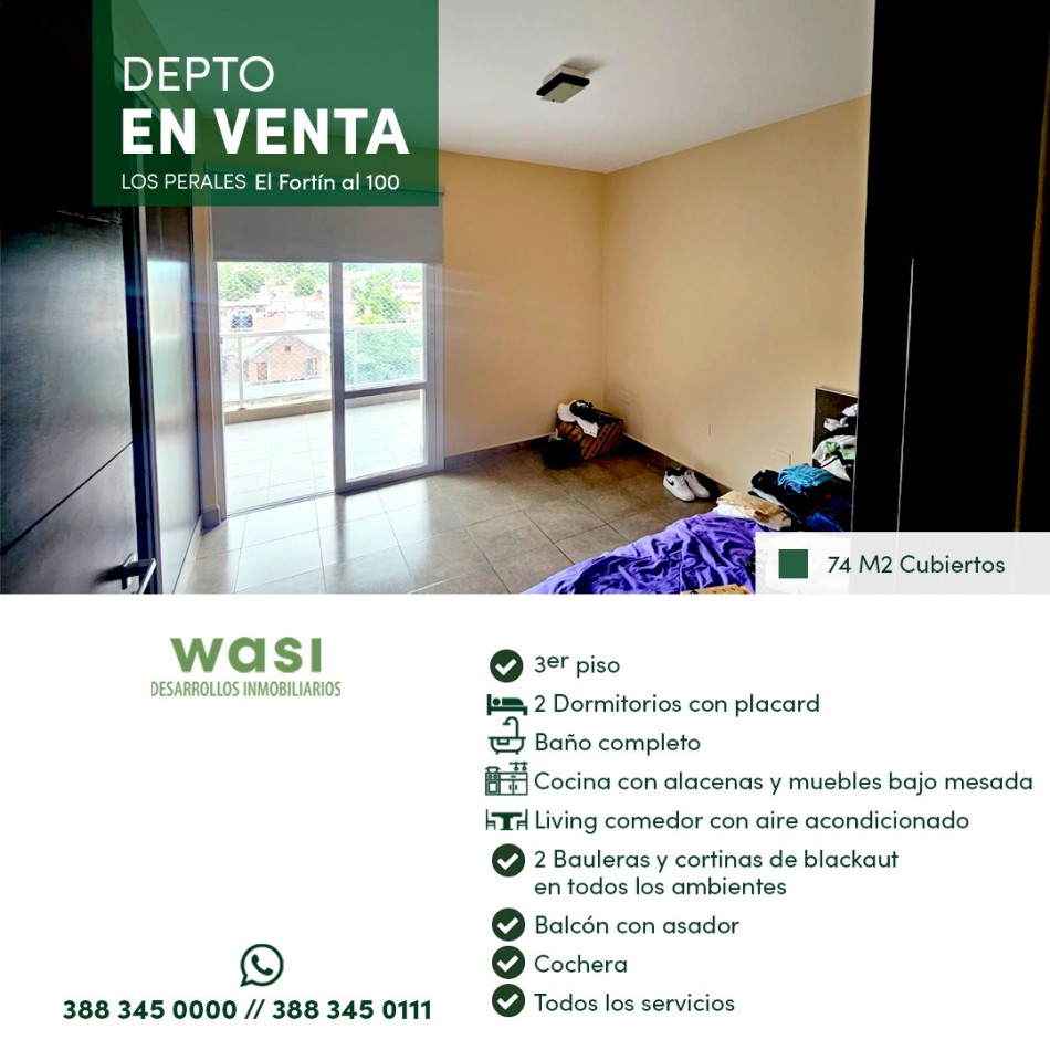 Depto 2 dorm exclusivo Los Perales