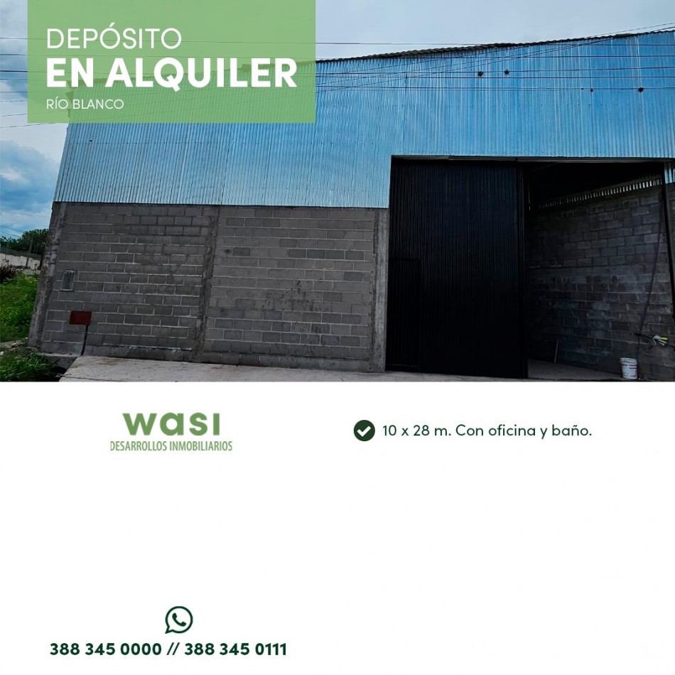 ALQUILER DEPOSITO RIO BLANCO
