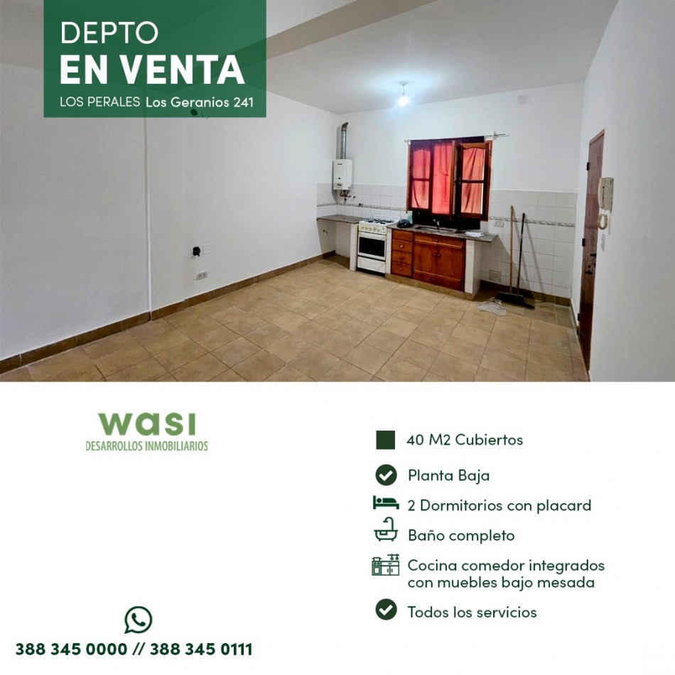 DEPTO LOS PERALES 1 DORM