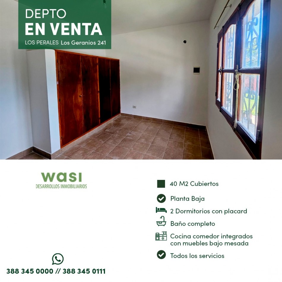 DEPTO LOS PERALES 1 DORM