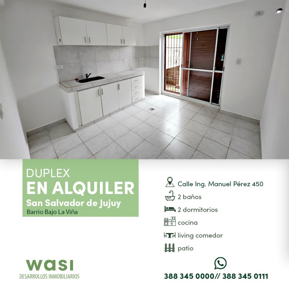 ALQUILER DUPLEX BAJO LA VIÑA