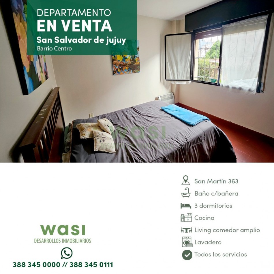 DEPTO 3 DORM. CENTRO PLAZA CENTRAL