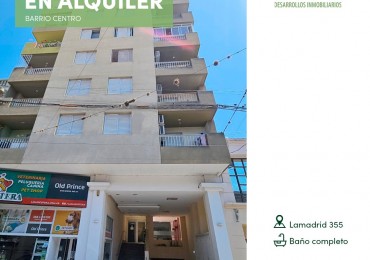 ALQUILER MONOAMBIENTE CENTRO