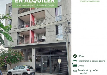 Alquiler Depto 1 dorm Chijra